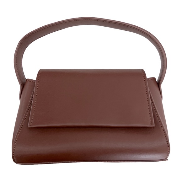 HOUSE OF WANT • We Are Chic Dark Brown Vegan Leather Crossbody Purse Bag Handbag - Picture 11 of 12
